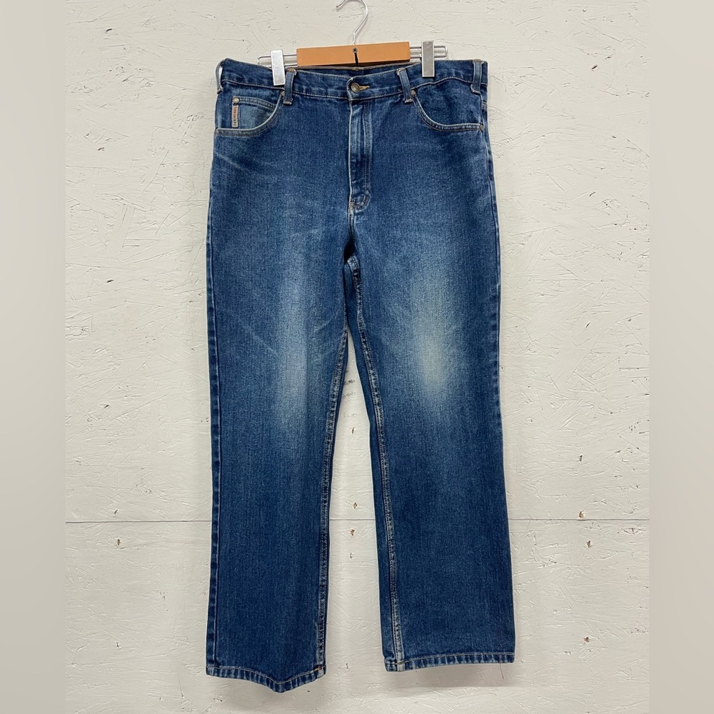 Work King Straight Leg Jeans, Fits 34X29, Nice Fade